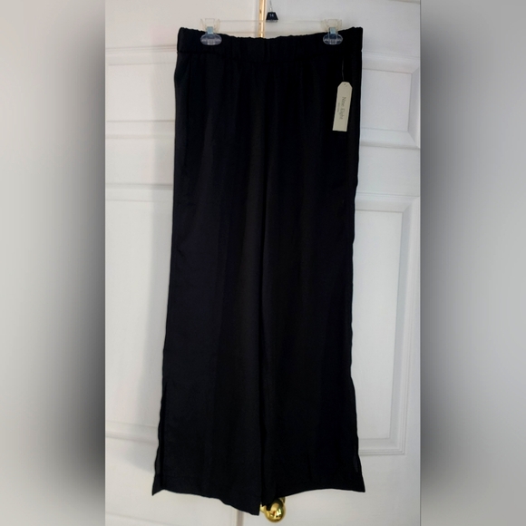 NWT sz M Nine Eight ankle slit lightweight pants comfortable pull on - Picture 1 of 7